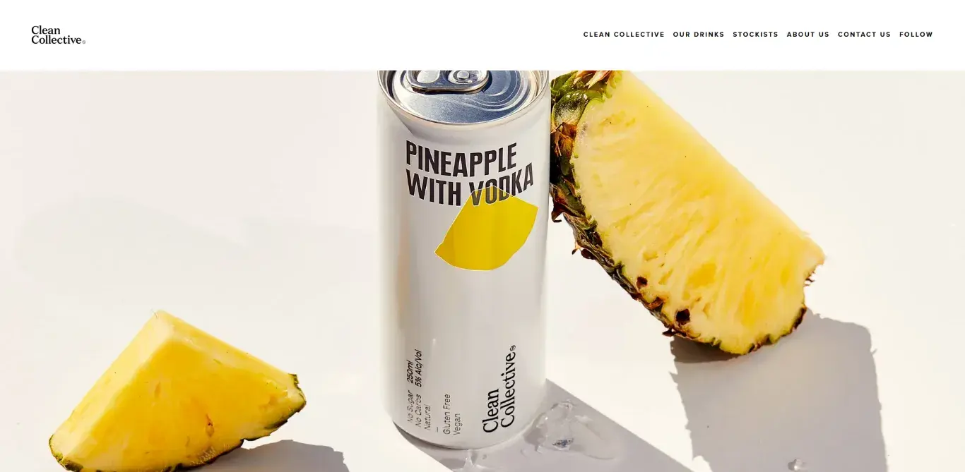 Clean Collective homepage