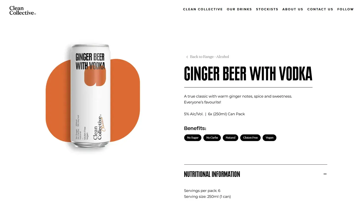 Clean Collective product page