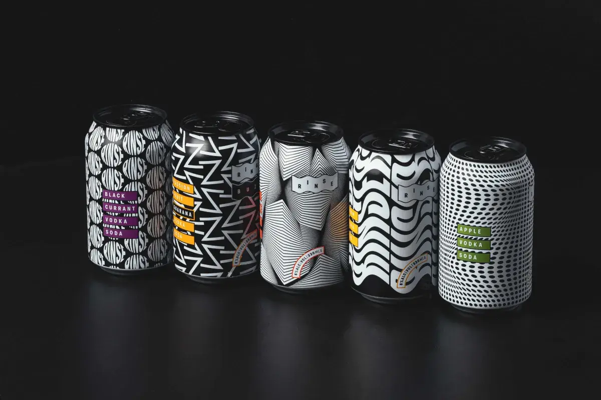 Rinse Vodka Soda product line